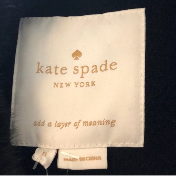 Kate Spade Faux Fur Collar Velvet

Trim Wool Blend Coat , NWT size 6 - Picture 9 of 10